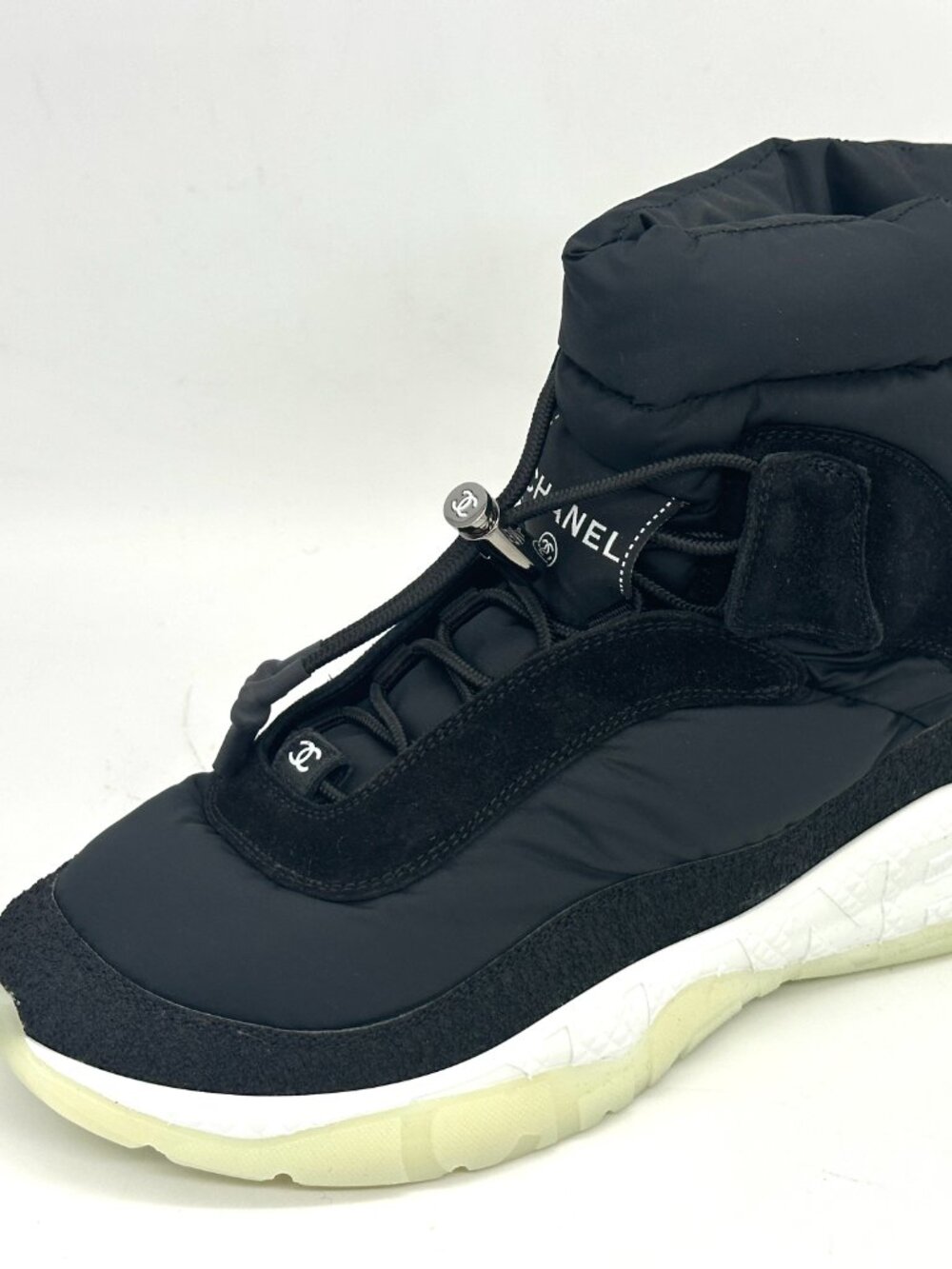 CHANEL 21N Nylon Suede Signature Sporty Ankle Boots Sneakers Shoes - Picture 16 of 16